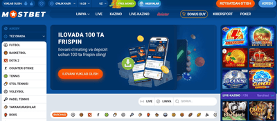 Mostbet O'zbekiston: Mosbet UZda kazino va sport garovlari